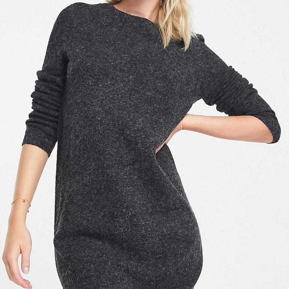 Vero Moda Dark Grey Sweater Dress - XS